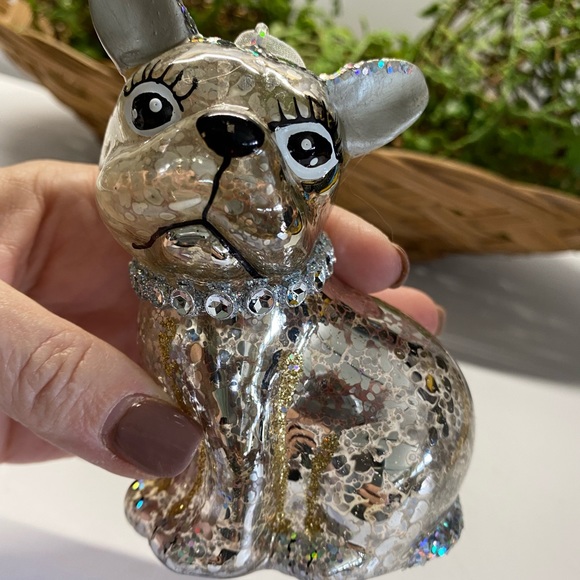 Hand Blown Glass Dog Ornament - Picture 7 of 7